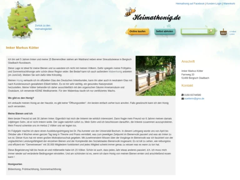 Imker Markus Kötter - Nordrhein-Westfalen in Bergisch Gladbach