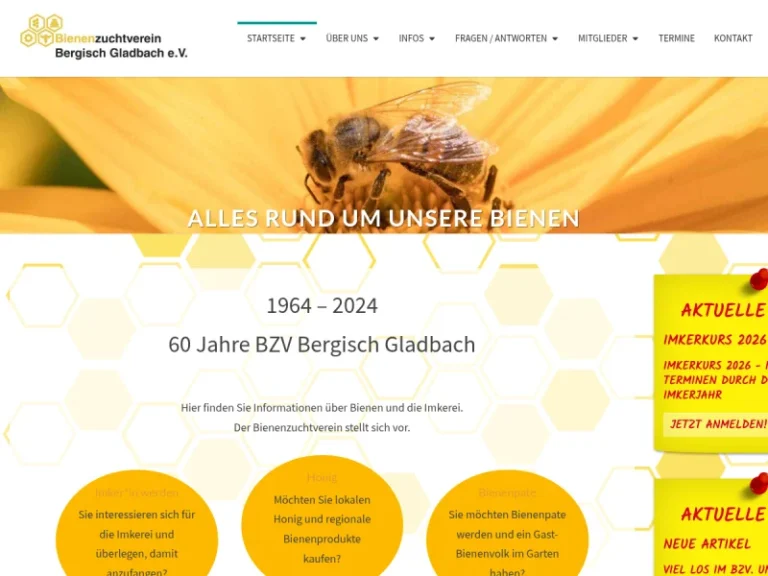 Bienenzuchtverein Bergisch Gladbach e.V. - Nordrhein-Westfalen in Bergisch Gladbach