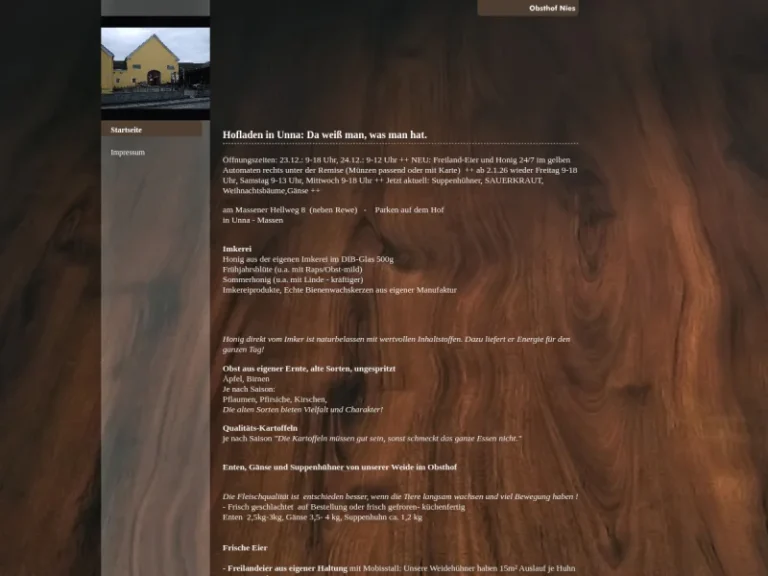 Nies Obsthof Imkerei - Nordrhein-Westfalen in Unna