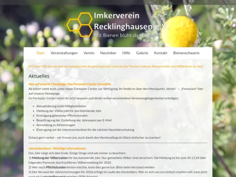 Imkerverein Recklinghausen e.V. „Lehrbienenstand“ - Nordrhein-Westfalen in Recklinghausen