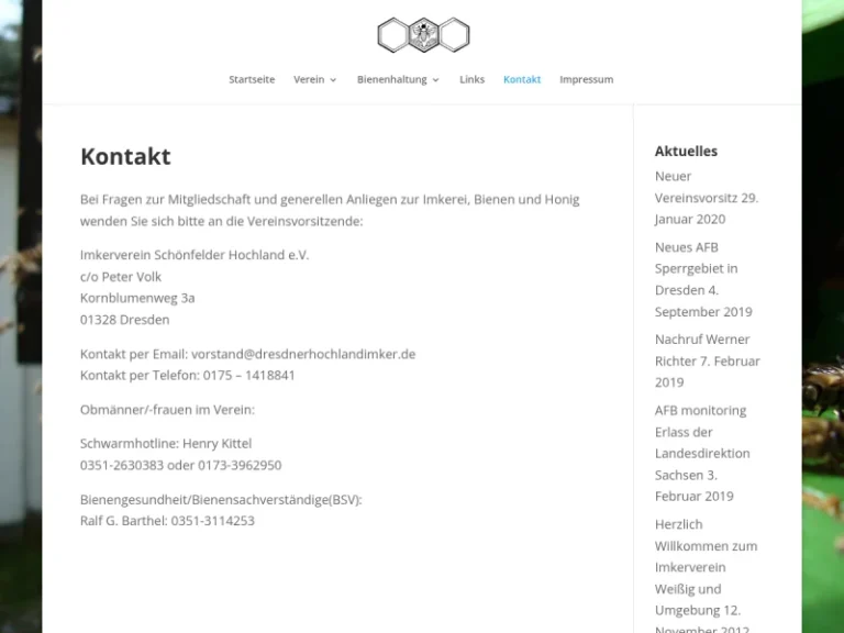 Imkerverein Schönfelder Hochland eV - Sachsen in Dresden