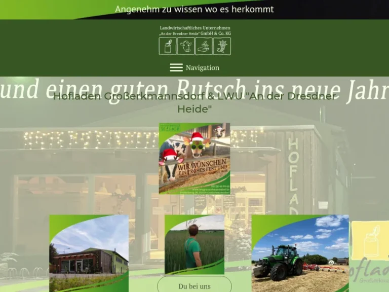 Landwirtschaftliches Unternehmen An der Dresdner Heide GmbH & Co. KG mit Hofladen Großerkmannsdorf - Sachsen in Radeberg