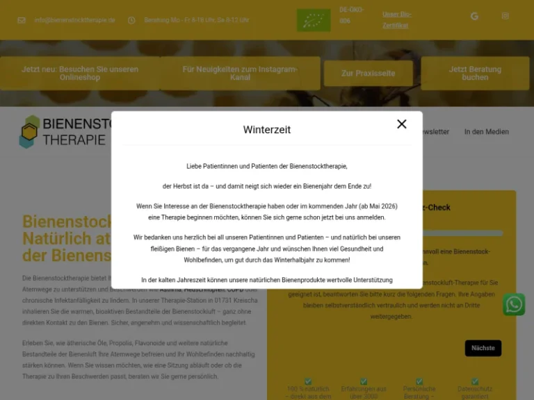 Bienenstock therapie - Sachsen in Kreischa