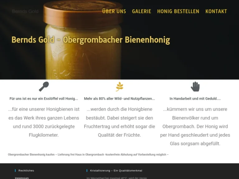 Berndsgold – Obergrombacher Bienenhonig - Baden-Württemberg in Bruchsal