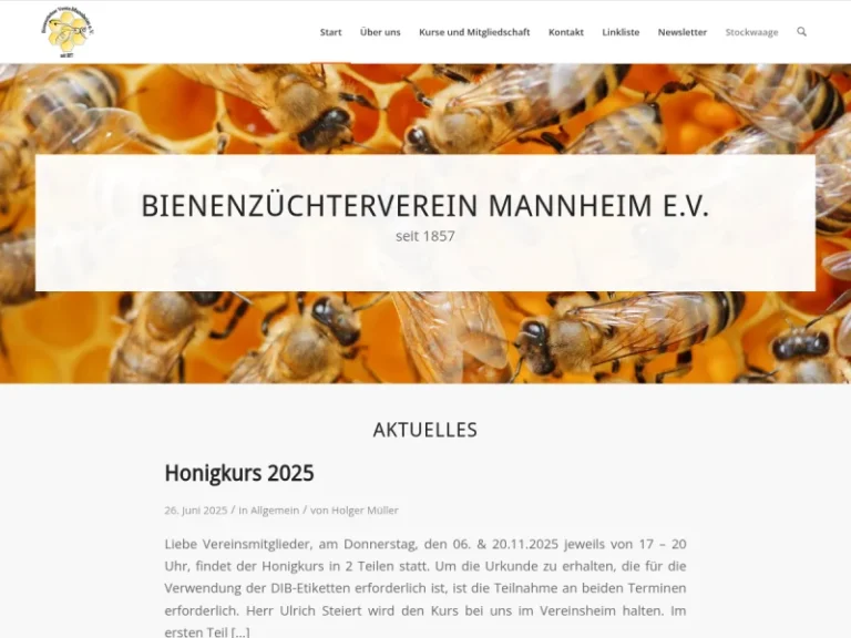 Bienenzüchter Verein Mannheim e.V. - Baden-Württemberg in Mannheim