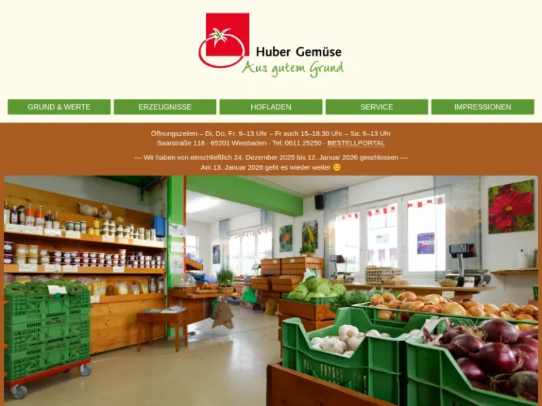 Huber Gemüse - Hessen in Wiesbaden