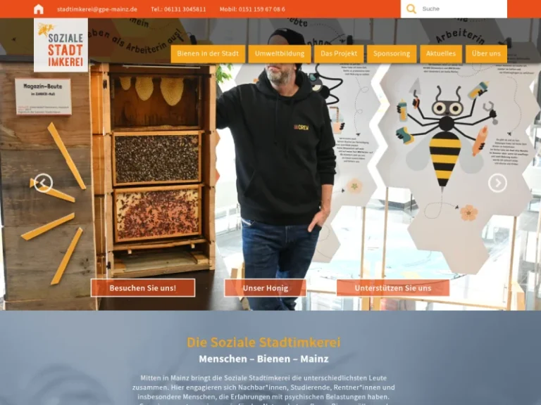Soziale Stadtimkerei der gpe Mainz - Rheinland-Pfalz in Mainz
