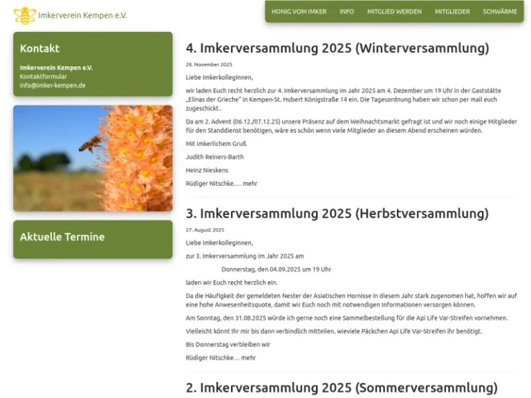 Imkerverein Kempen e.V. - Nordrhein-Westfalen in Kempen
