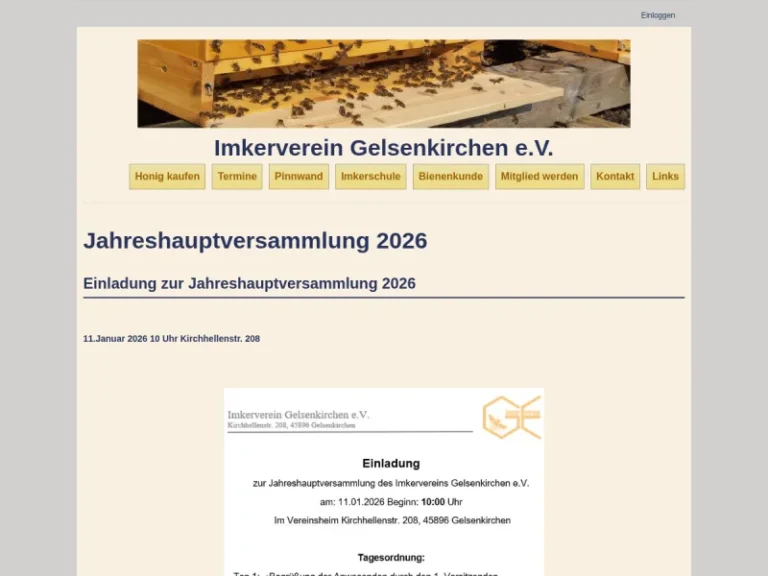 Imkerschule Gelsenkirchen - Nordrhein-Westfalen in Gelsenkirchen