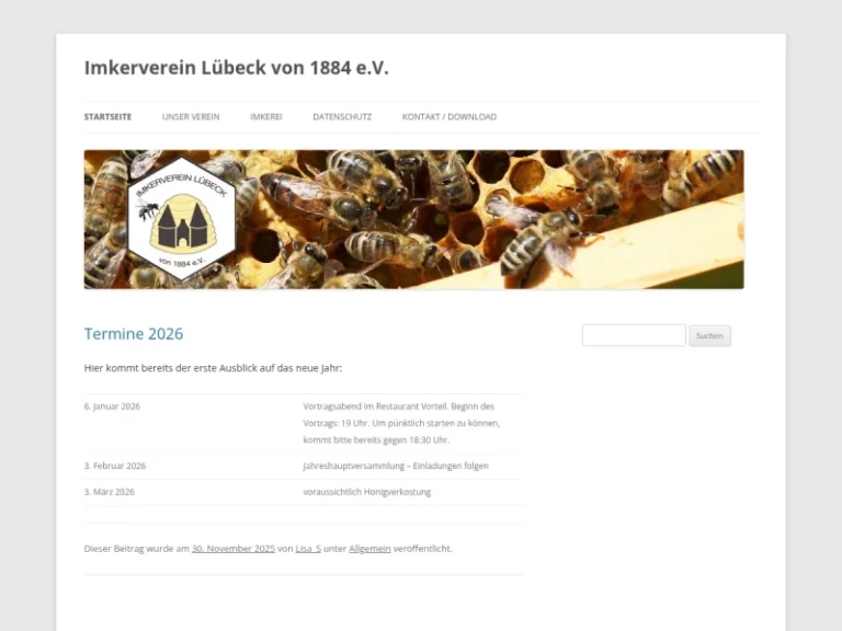 Imkerverein Lübeck von 1884 e.V. - Schleswig-Holstein in Lübeck