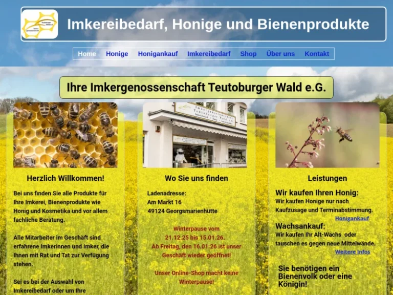 Imkergenossenschaft Teutoburger Wald eG - Niedersachsen in Georgsmarienhütte
