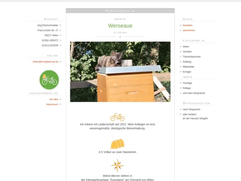Imkerei Werseaue - Nordrhein-Westfalen in Ahlen
