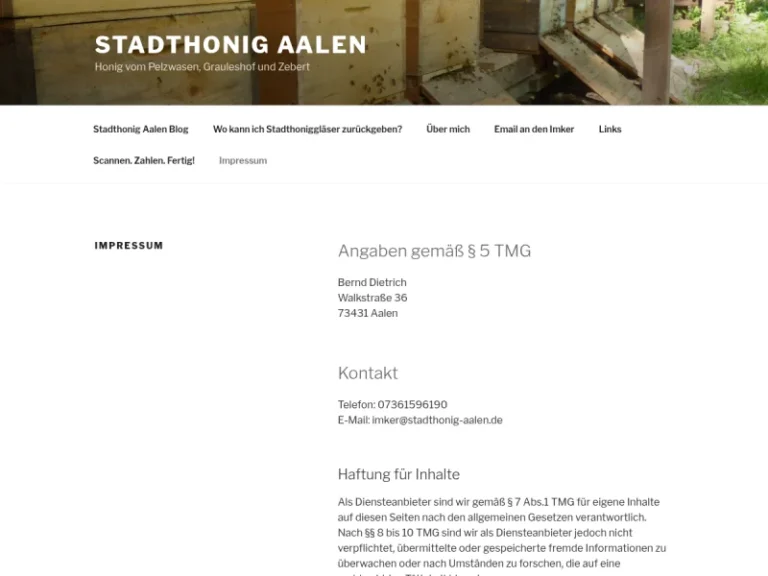 Stadthonig Aalen - Baden-Württemberg in Aalen