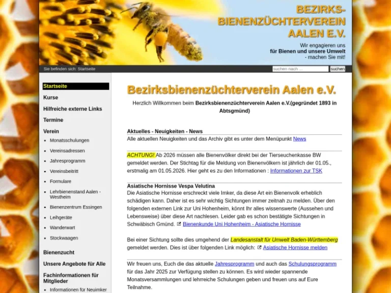Bezirksbienenzüchterverein Aalen e.V. - Baden-Württemberg in Abtsgmünd