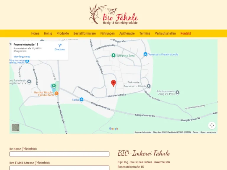 Imkerei Fähnle - Baden-Württemberg in Königsbronn