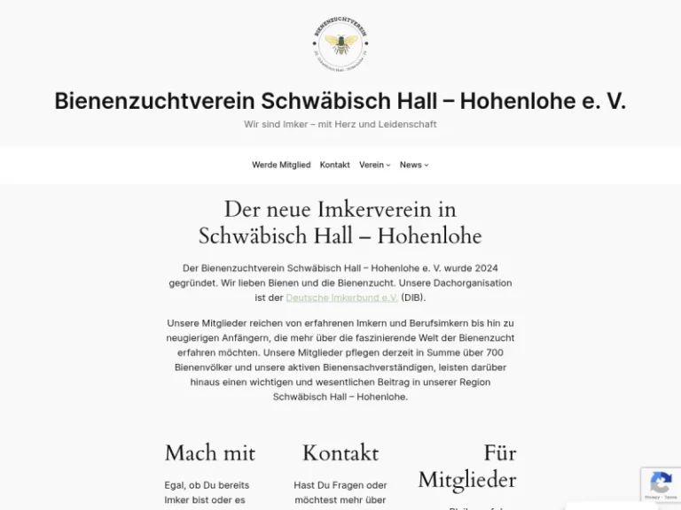Bienenzuchtverein Schwäbisch Hall – Hohenlohe e.V. - Baden-Württemberg in Schwäbisch Hall