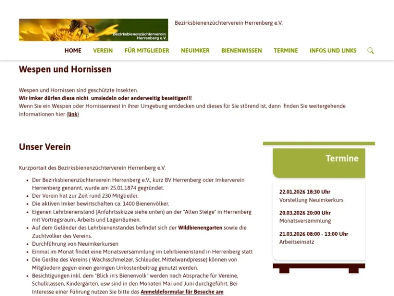 Bezirksbienenzüchterverein Herrenberg e.V. - Baden-Württemberg in Herrenberg