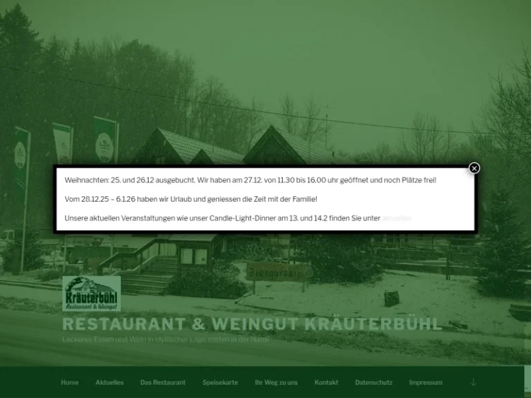 Restaurant Kräuterbühl - Baden-Württemberg in Nürtingen