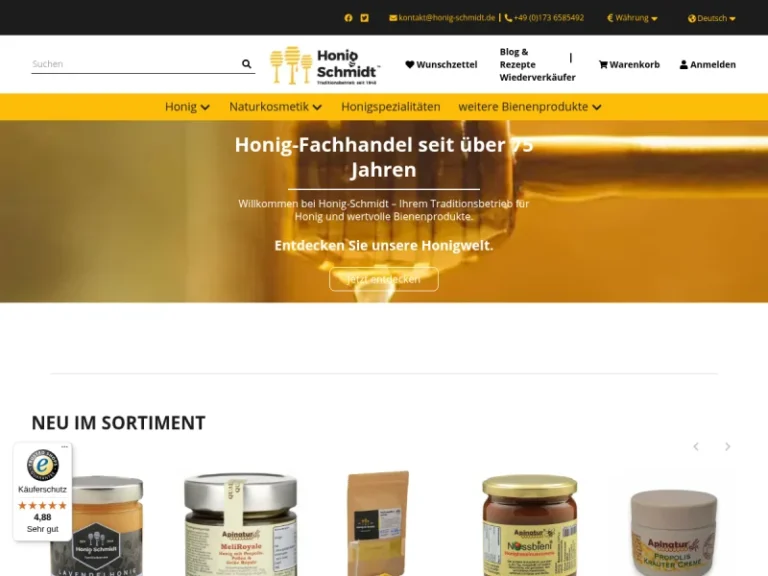 Honig Schmidt GmbH - Baden-Württemberg in Mössingen