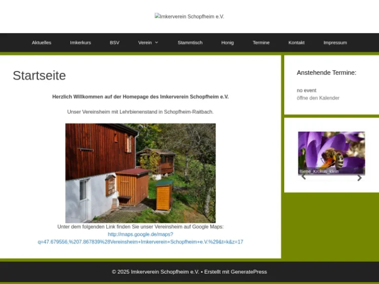 Imkerverein Schopfheim – Vereinsheim - Baden-Württemberg in Schopfheim