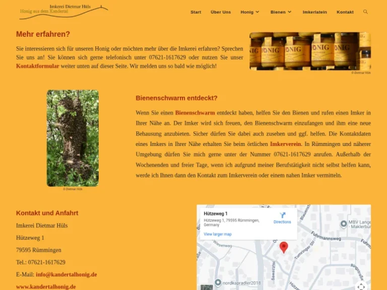Honig aus dem Kandertal - Baden-Württemberg in Rümmingen