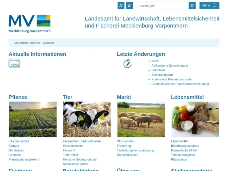 Landesamt f. Landwirtschaft, Lebensmittelsicherheit u. Fischerei M-V - Mecklenburg-Vorpommern in Rostock