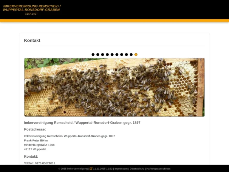 Imkervereinigung Remscheid - Nordrhein-Westfalen in Remscheid