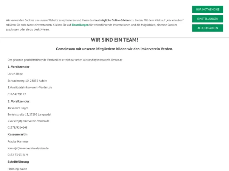 Imkerverein Verden e.V. - Niedersachsen in Achim