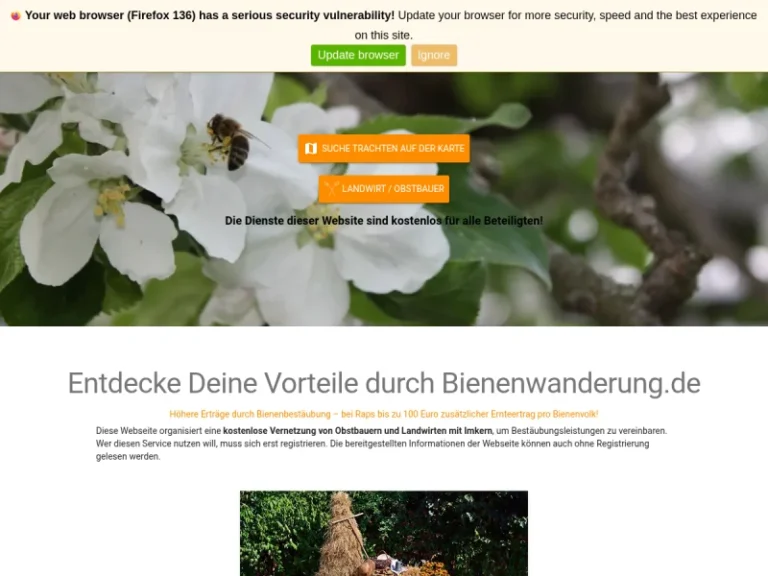 Bienenwanderung - Brandenburg in Falkenhagen (Mark)