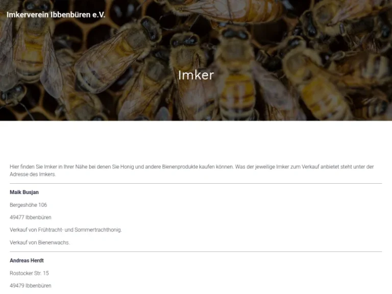 Imkerverein Ibbenbüren eV - Nordrhein-Westfalen in Ibbenbüren