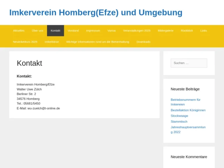 Imkerverein Homberg Walter Zülch - Hessen in Homberg (Efze)