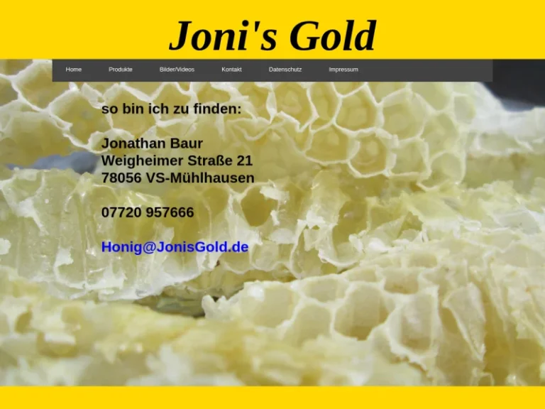 Joni’s Gold Feinste Bienenprodukte - Baden-Württemberg in Villingen-Schwenningen