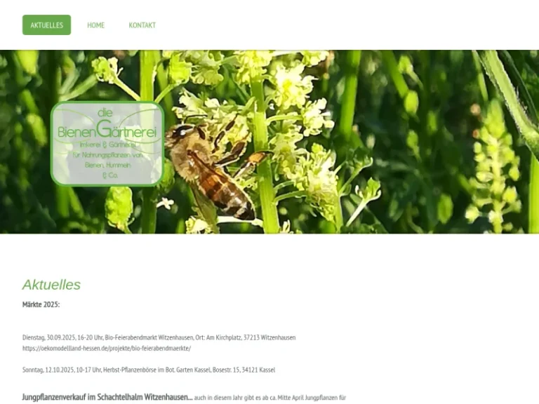 Die BienenGärtnerei - Hessen in Witzenhausen