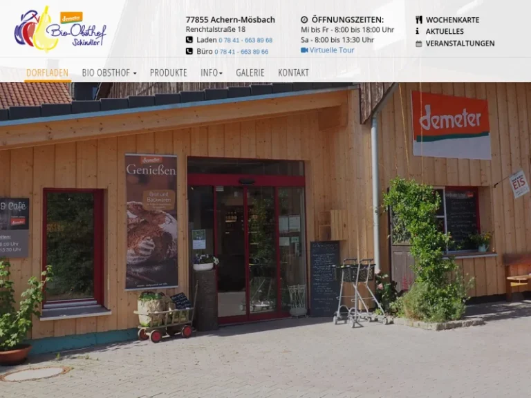 Demeterhof Schindler – Dorfladen und Café - Baden-Württemberg in Achern