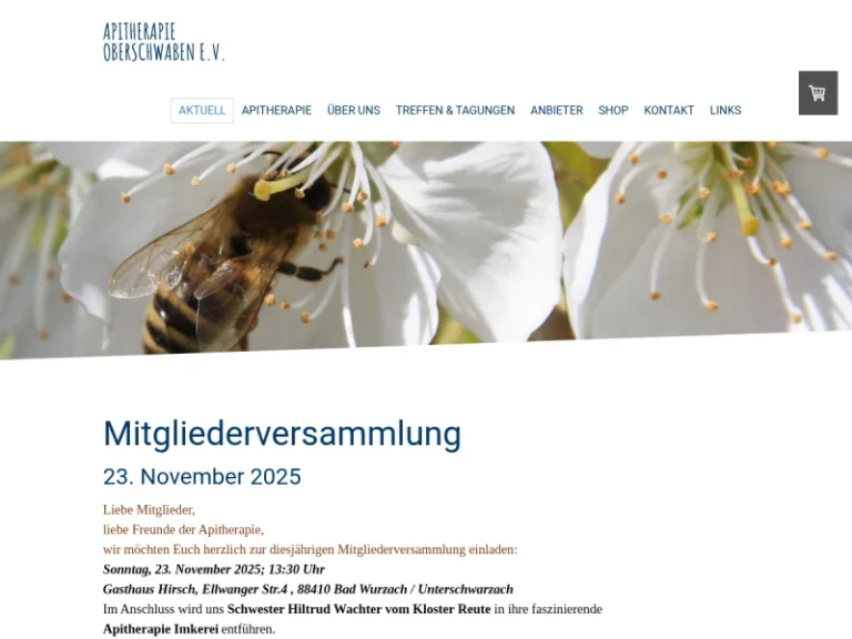 Apitherapie Oberschwaben e.V. - Baden-Württemberg in Ochsenhausen