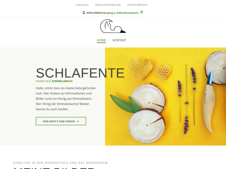 Schlafente – Honig aus Kimmelsbach - Bayern in Bundorf