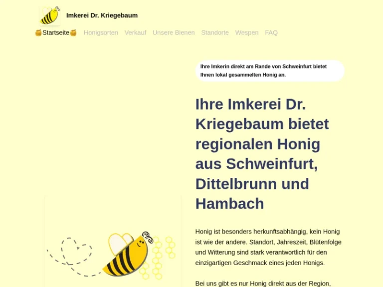 Imkerei Dr. Kriegebaum - Bayern in Schweinfurt