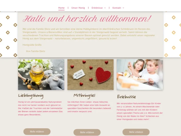 Lieblingshonig in Franken- Familie Dietz - Bayern in Schönbrunn im Steigerwald