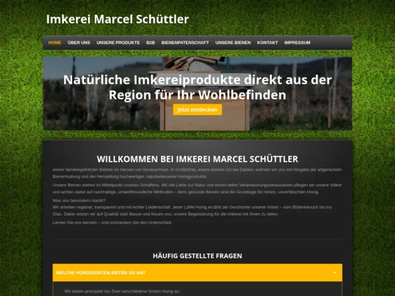 Imkerei Marcel Schüttler - Sachsen in Dahlen