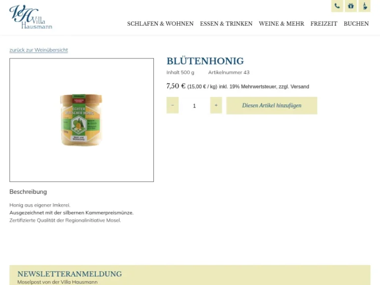 Imkerei Hausmann - Rheinland-Pfalz in Ellenz-Poltersdorf