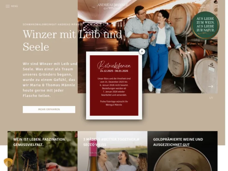 Schwarzwaldweingut Andreas Männle - Baden-Württemberg in Durbach