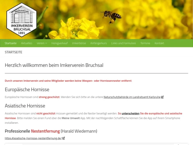 Bienenlehrstand Imkerverein Bruchsal e.V. - Baden-Württemberg in Ubstadt-Weiher