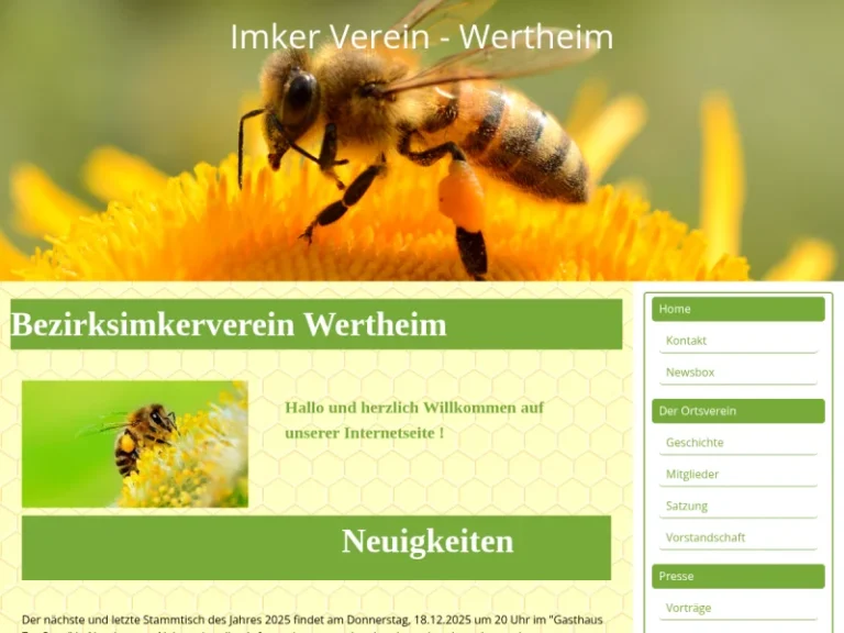 Bezirksimkerverein Wertheim e.V. 1.Vorsitzender Wolfgang Erbacher - Baden-Württemberg in Külsheim