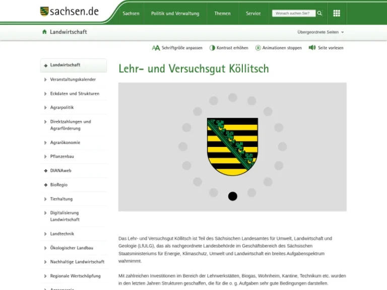 Lehr- und Versuchsgut Köllitsch - Sachsen in Arzberg