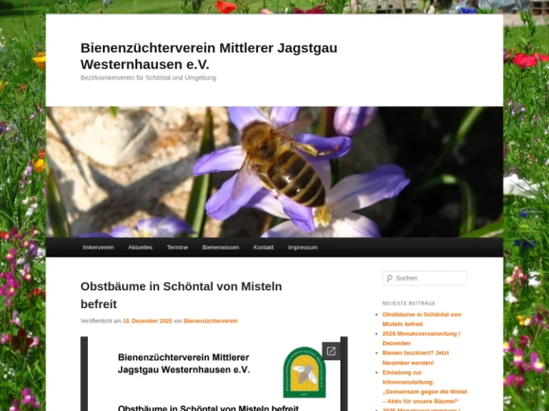 Bienenzüchterverein Mittlerer Jagstgau Westernhausen e.V. - Baden-Württemberg in Schöntal