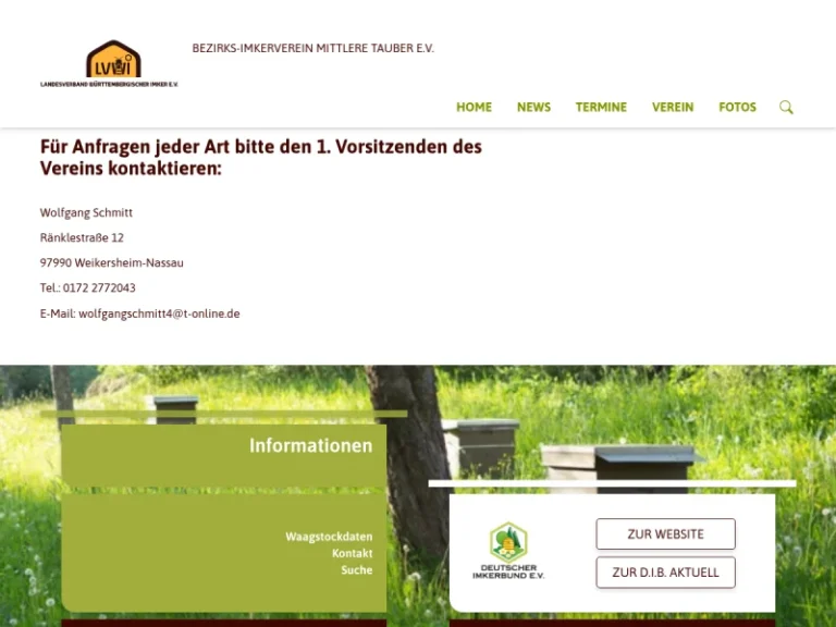 Bienenzüchterverein Mittlere Tauber eV - Baden-Württemberg in Weikersheim