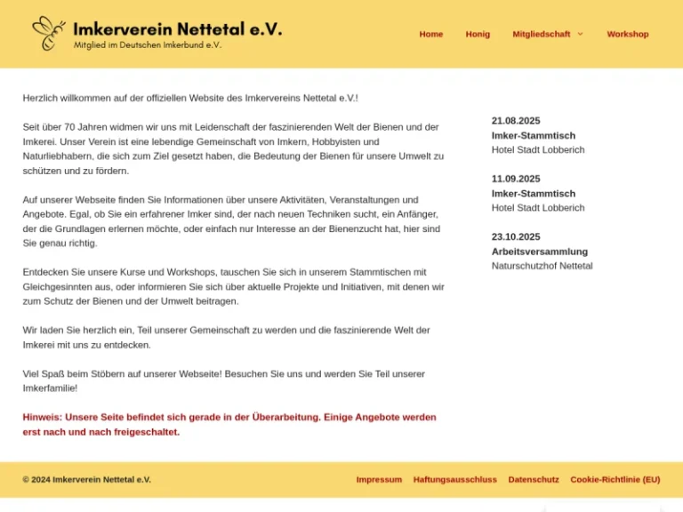 Imkerverein Nettetal e. V. - Nordrhein-Westfalen in Brüggen