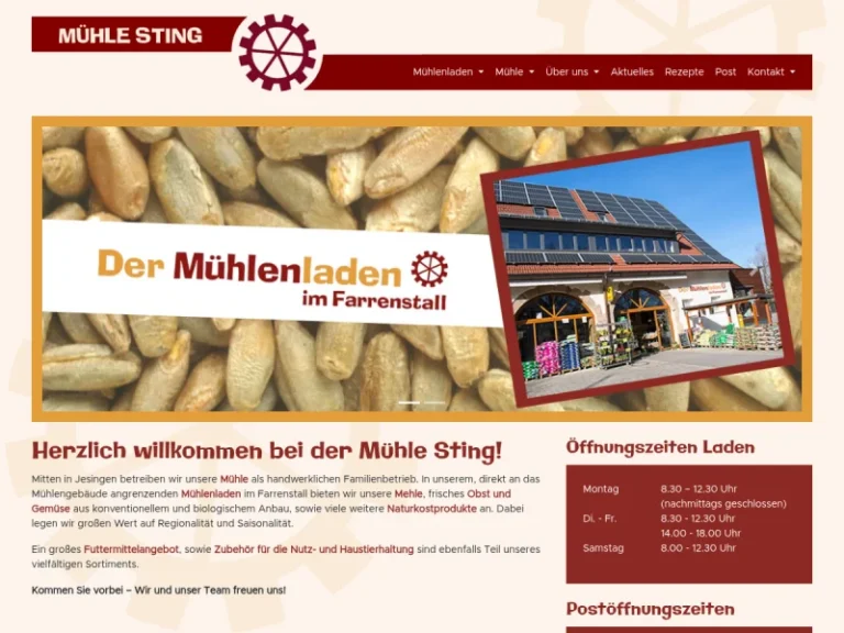 Mühle Sting GmbH & Co. KG - Baden-Württemberg in Kirchheim unter Teck