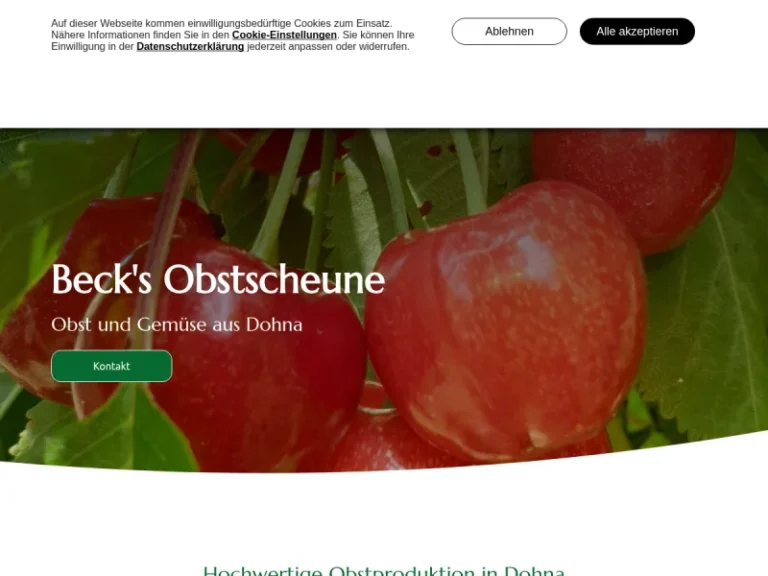 Beck’s Obstscheune GmbH - Sachsen in Dohna
