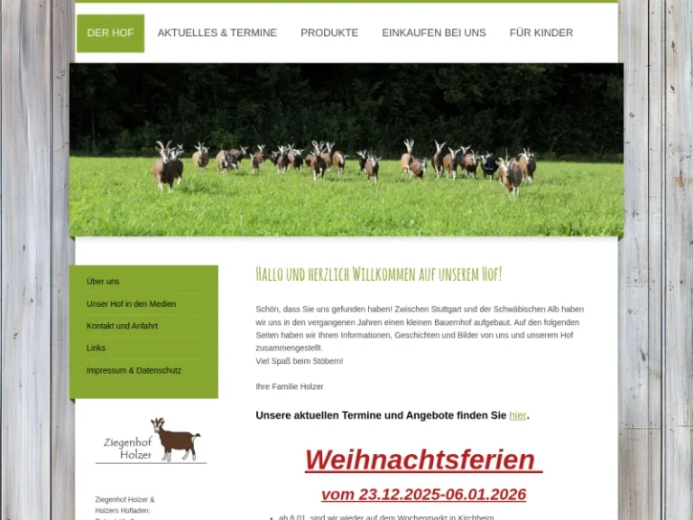 Ziegenhof Holzer & Holzers Hofladen - Baden-Württemberg in Hochdorf